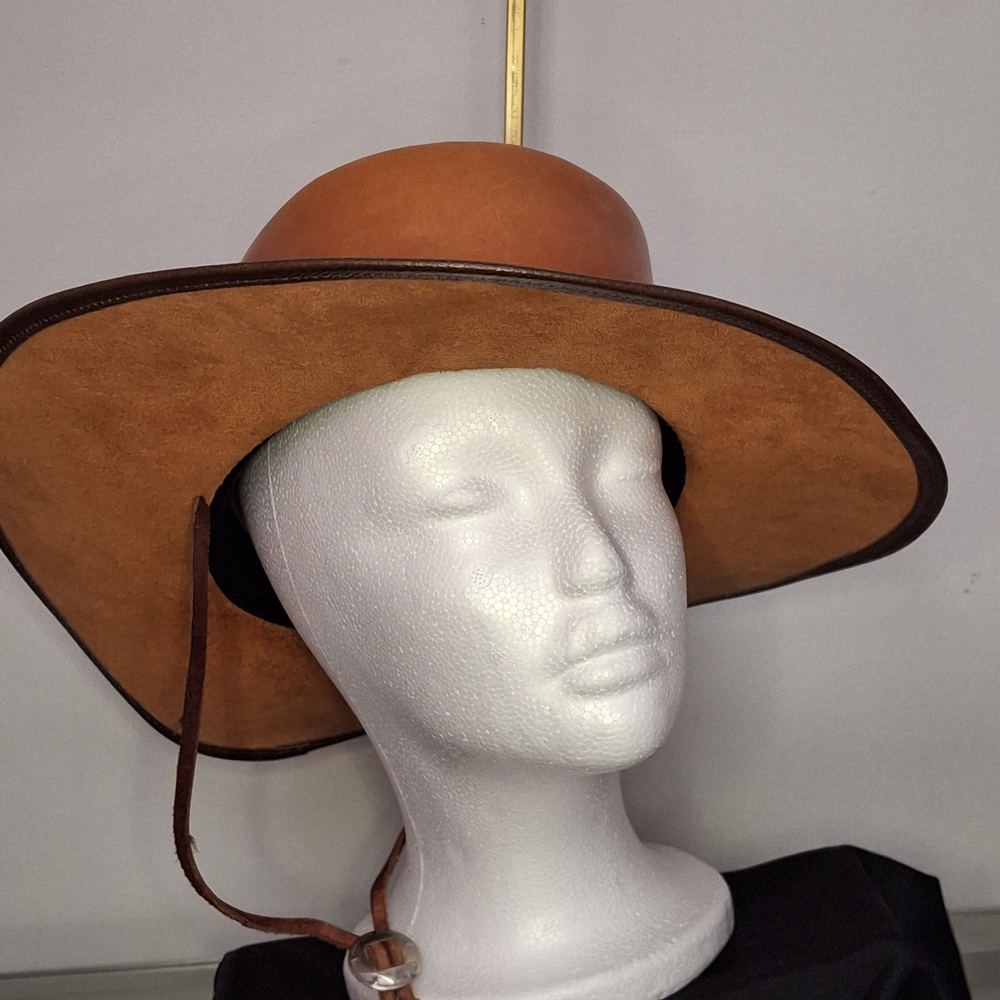 Chic Brown Wide-Brim Hat